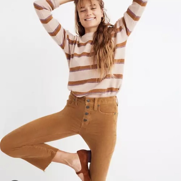 NWT Madewell Cali Demi-Boot Jeans: Corduroy Edition size 26 - Picture 2 of 4
